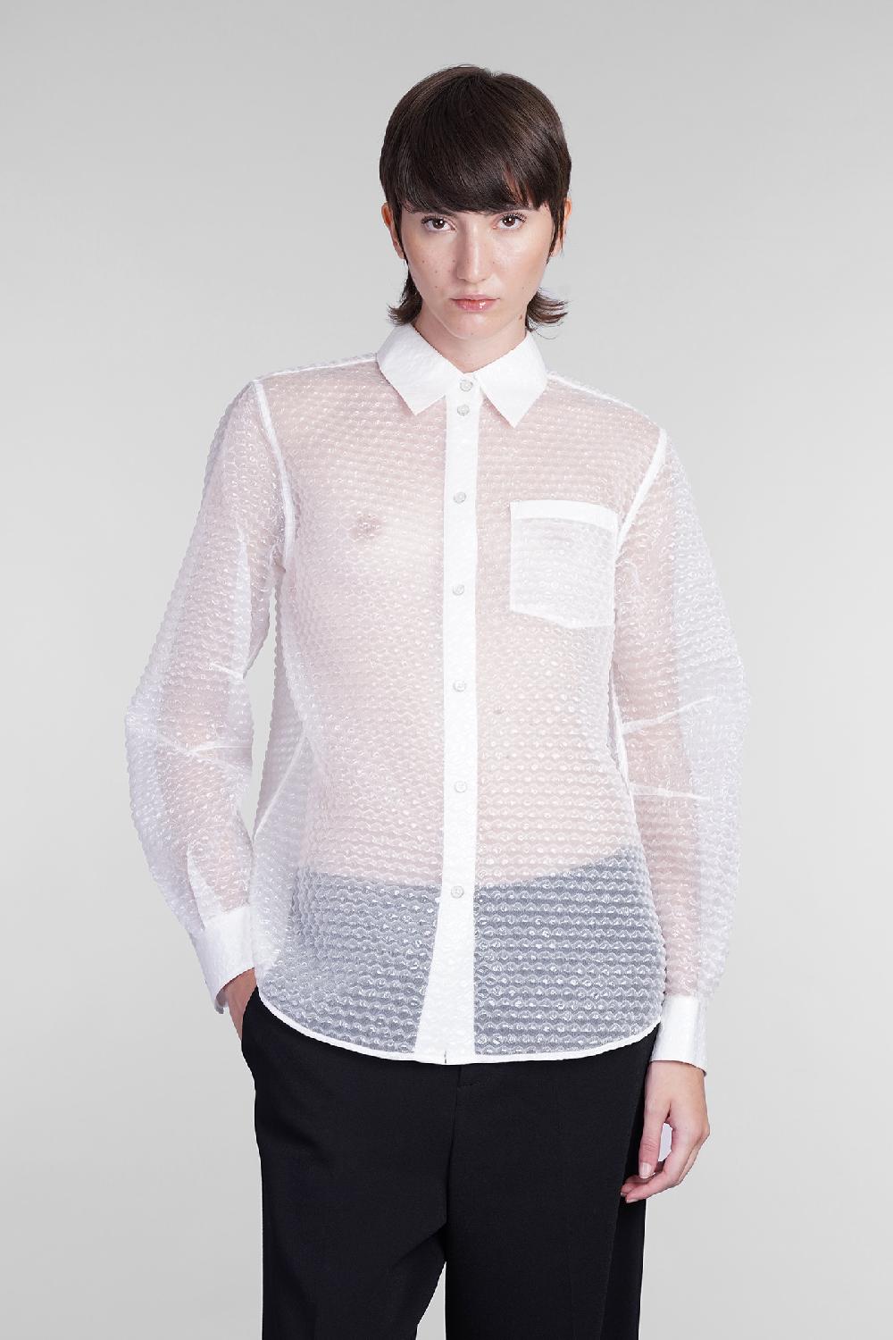 Deliberti Helmut Lang Camicia in poliammide bianca cod. 405959 - Deliberti The Luxury Shopping Fornitura limitata