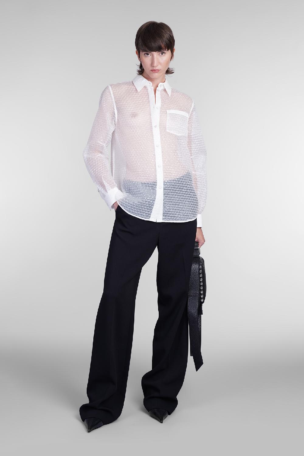 Deliberti Helmut Lang Camicia in poliammide bianca cod. 405959 - Deliberti The Luxury Shopping Fornitura limitata