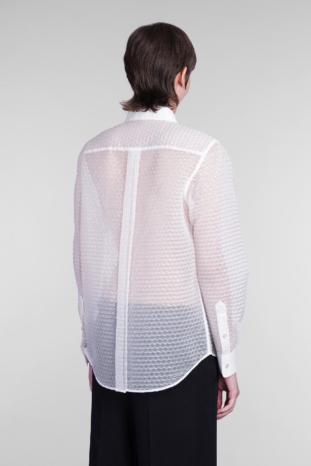 Deliberti Helmut Lang Camicia in poliammide bianca cod. 405959 - Deliberti The Luxury Shopping Fornitura limitata