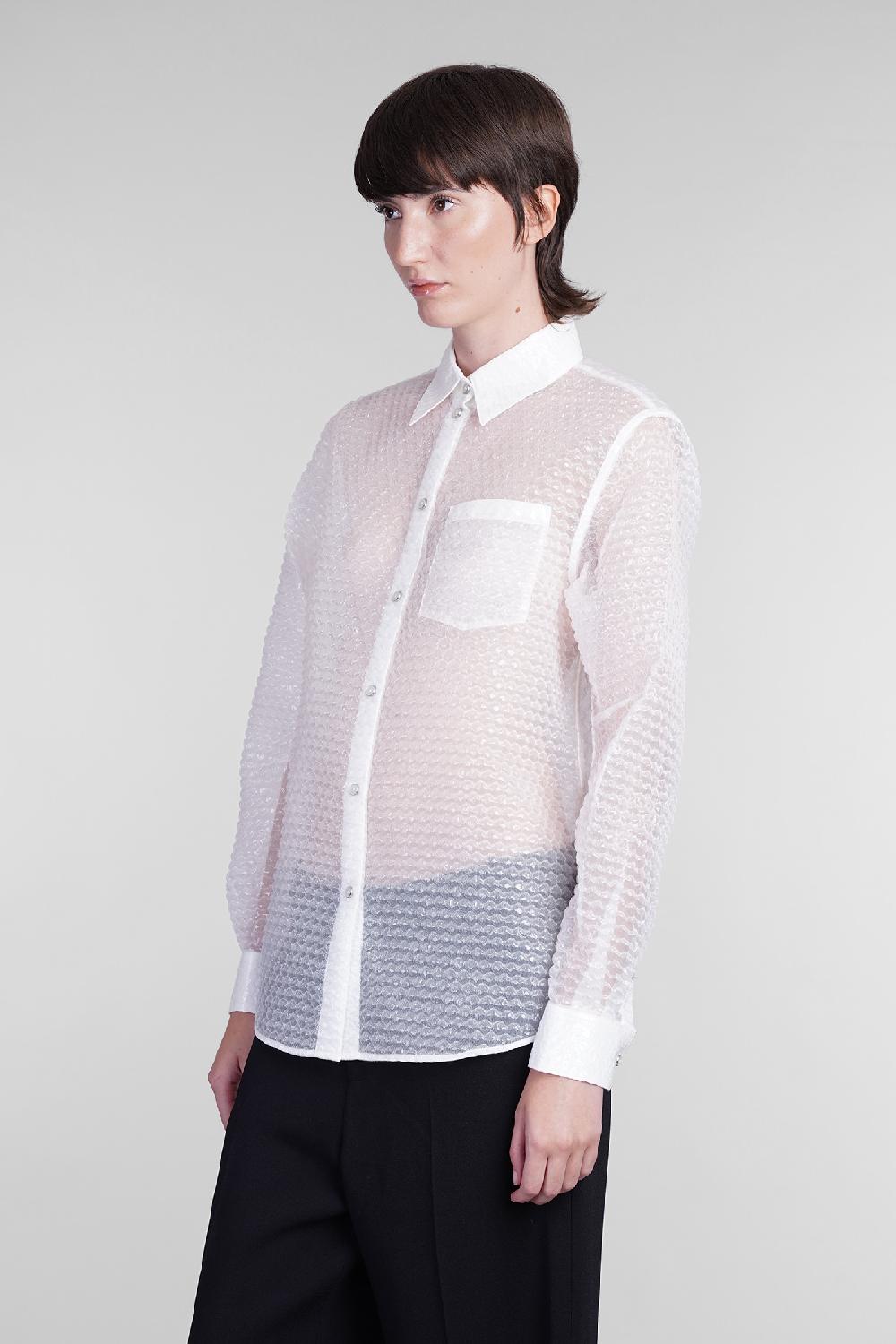 Deliberti Helmut Lang Camicia in poliammide bianca cod. 405959 - Deliberti The Luxury Shopping Fornitura limitata