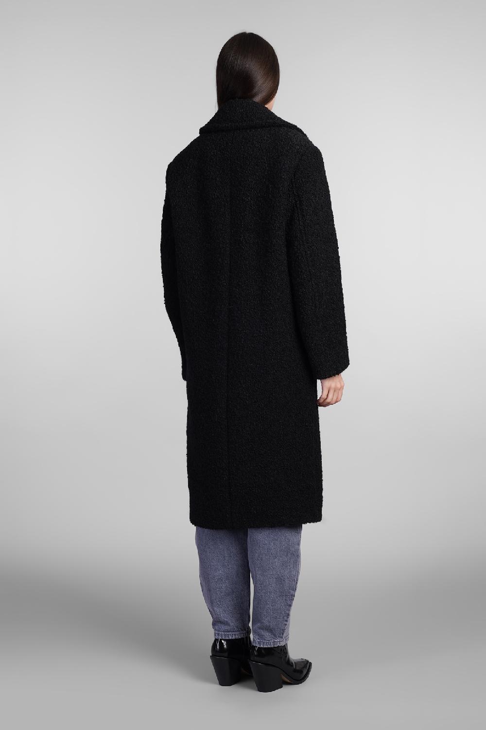 Deliberti Iro Cappotto azelia in lana nera cod. 407118 - Deliberti The Luxury Shopping Offerta natalizia