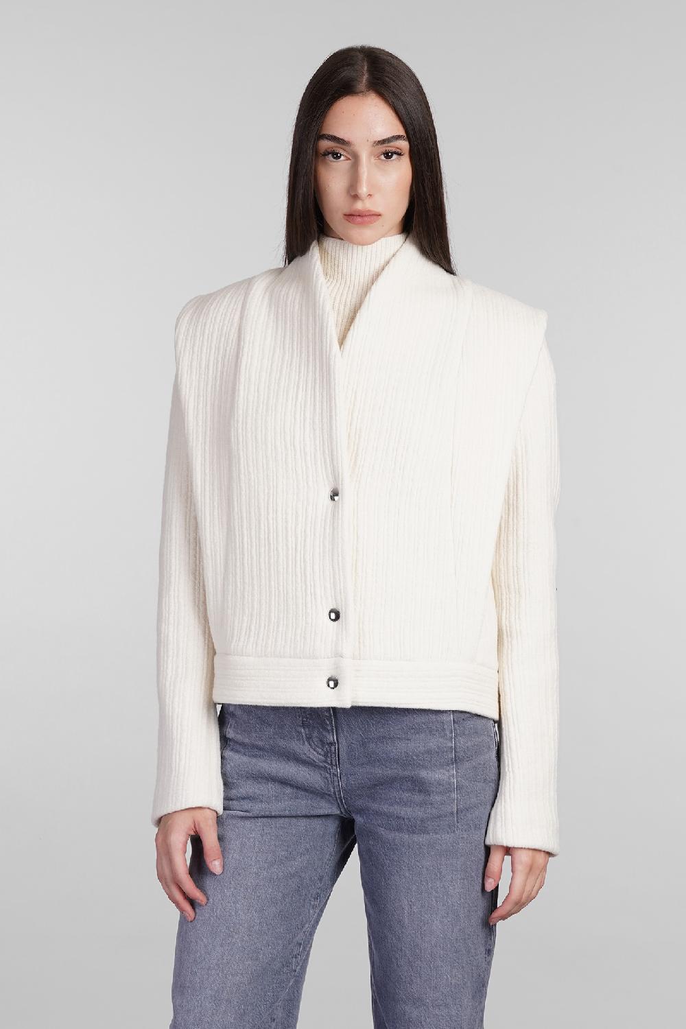 Deliberti Iro Giacca casual georgina in lana beige cod. 407121 - Deliberti The Luxury Shopping