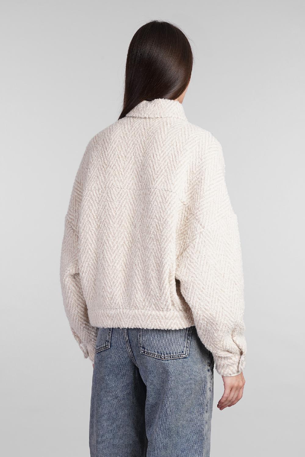 Deliberti Iro Giacca casual serza in lana beige cod. 407122 - Deliberti The Luxury Shopping Offerta San Valentino