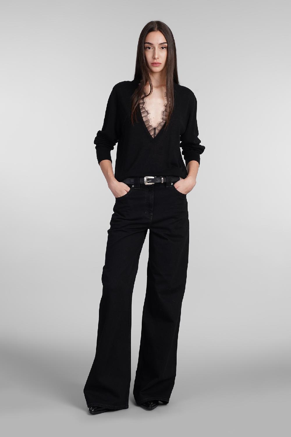 Deliberti Iro Maglia haby in lana nera cod. 407076 - Deliberti The Luxury Shopping Offerta migliore