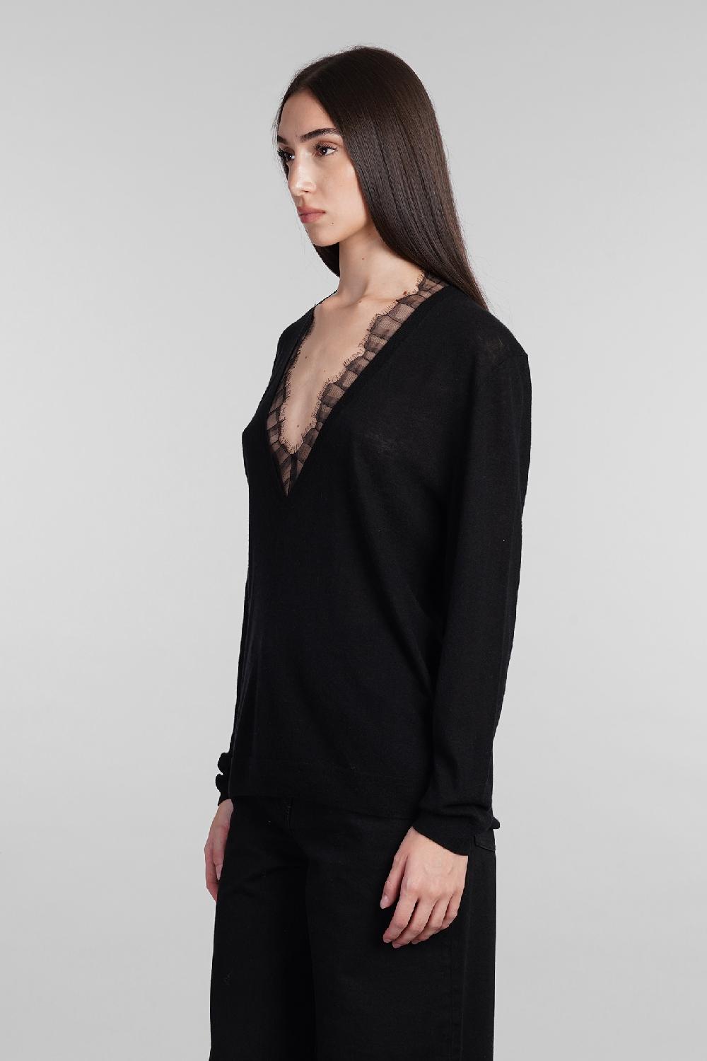 Deliberti Iro Maglia haby in lana nera cod. 407076 - Deliberti The Luxury Shopping Offerta migliore