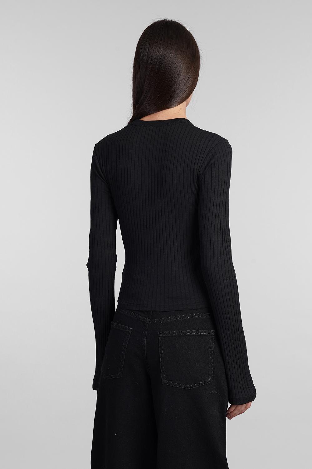 Deliberti Iro Topwear ersilia in cotone nero cod. 407077 - Deliberti The Luxury Shopping Latest fashion