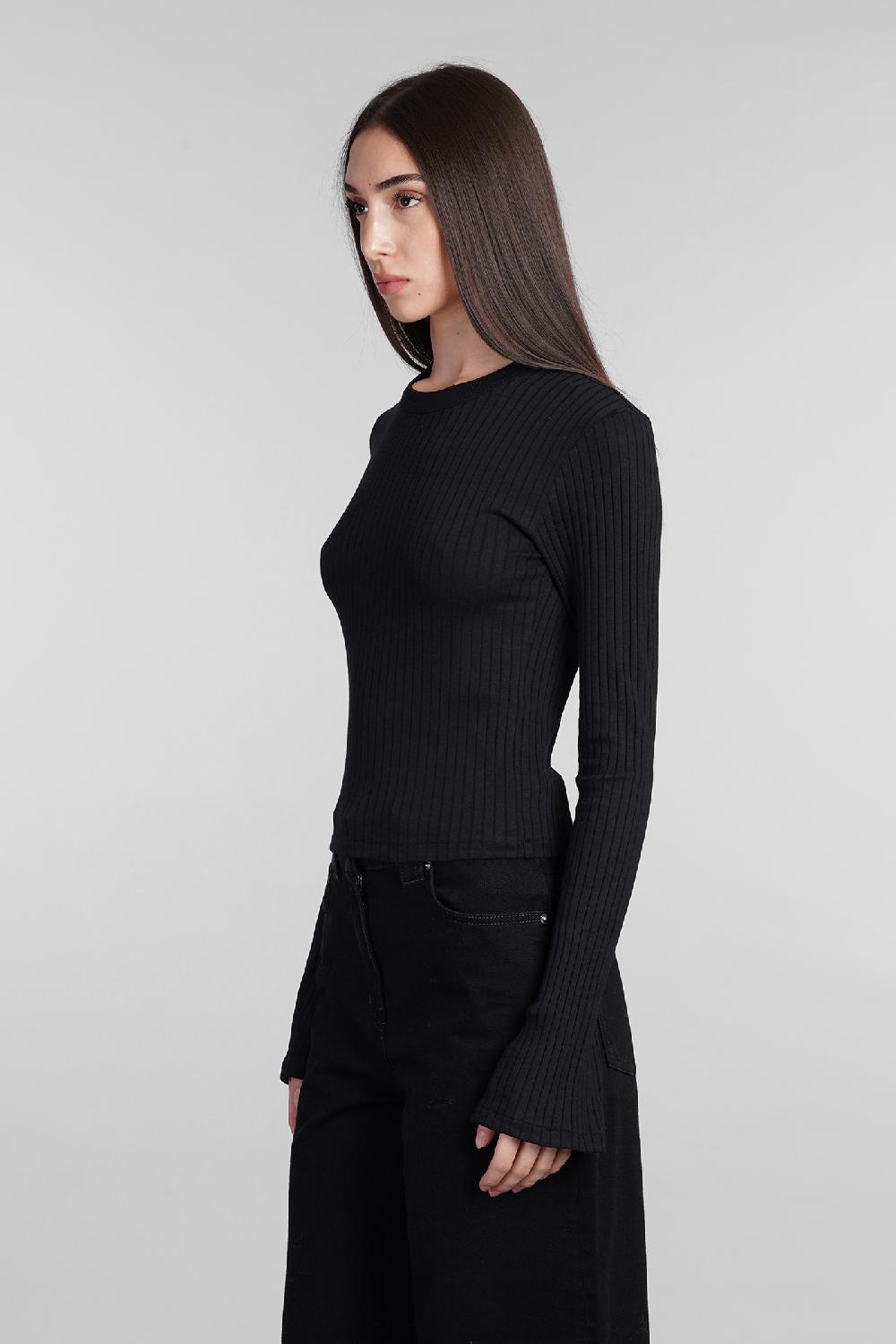 Deliberti Iro Topwear ersilia in cotone nero cod. 407077 - Deliberti The Luxury Shopping Latest fashion