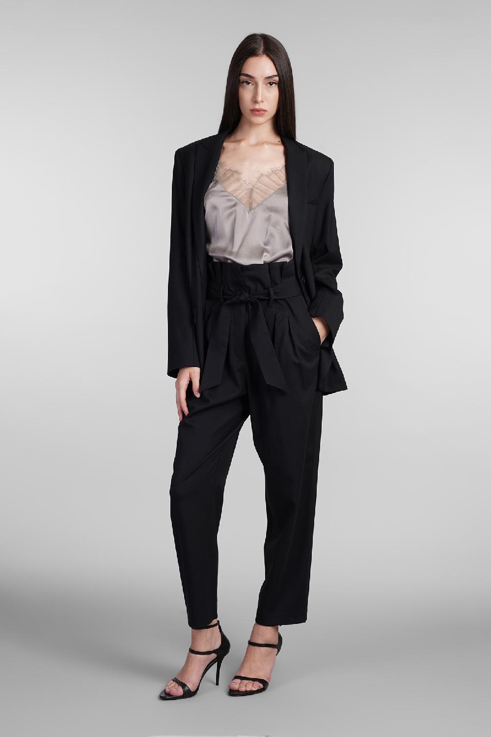 Deliberti Iro Blazer allan in lana nera cod. 407078 - Deliberti The Luxury Shopping Online Outlet