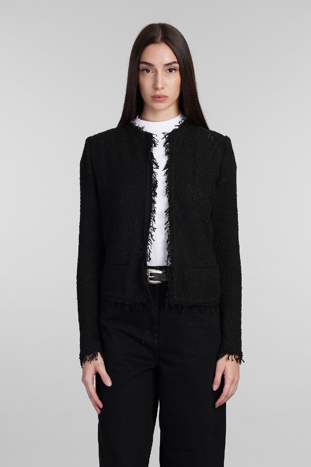 Deliberti Iro Giacca casual shavani in cotone nero cod. 407079 - Deliberti The Luxury Shopping