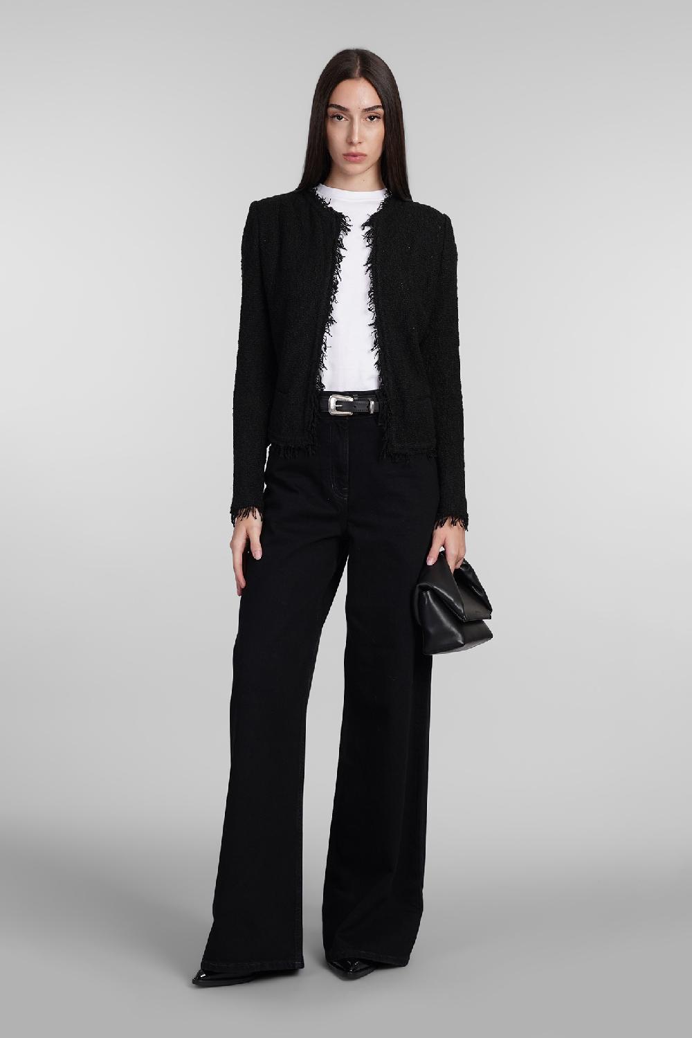 Deliberti Iro Giacca casual shavani in cotone nero cod. 407079 - Deliberti The Luxury Shopping Offerta temporanea