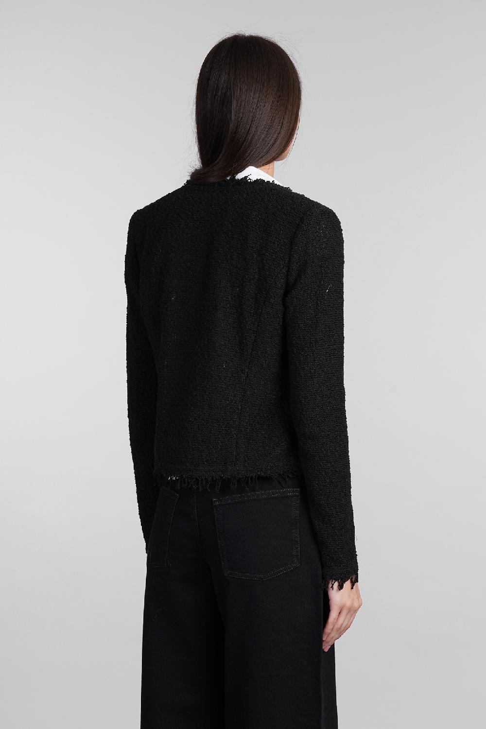 Deliberti Iro Giacca casual shavani in cotone nero cod. 407079 - Deliberti The Luxury Shopping Offerta temporanea