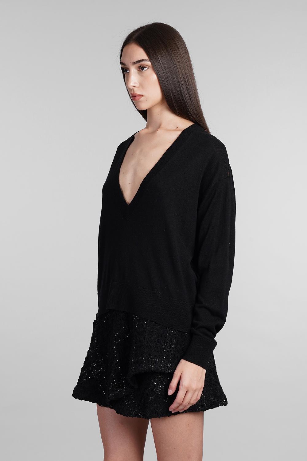Deliberti Iro Maglia leya in seta nera cod. 407083 - Deliberti The Luxury Shopping Lightning offer