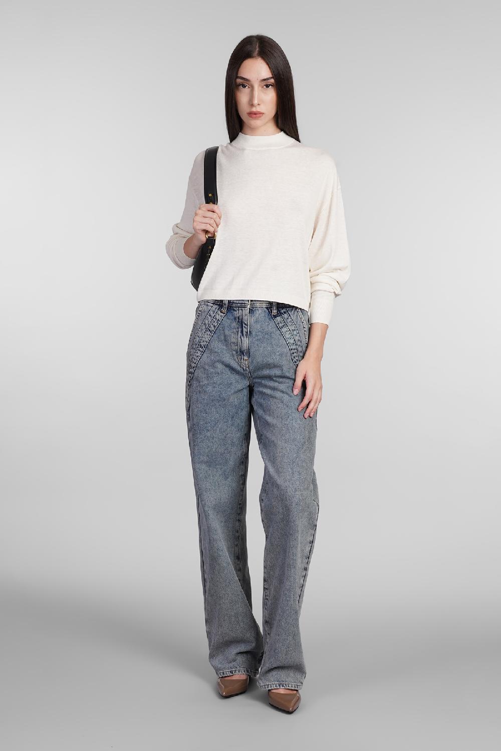 Deliberti Iro Maglia lya in seta beige cod. 407088 - Deliberti The Luxury Shopping Liquidazione