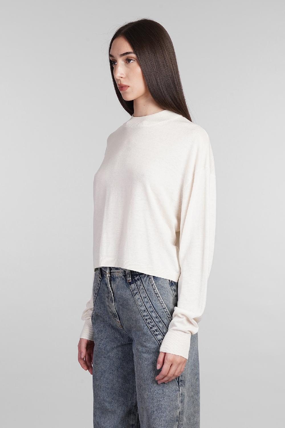 Deliberti Iro Maglia lya in seta beige cod. 407088 - Deliberti The Luxury Shopping Liquidazione