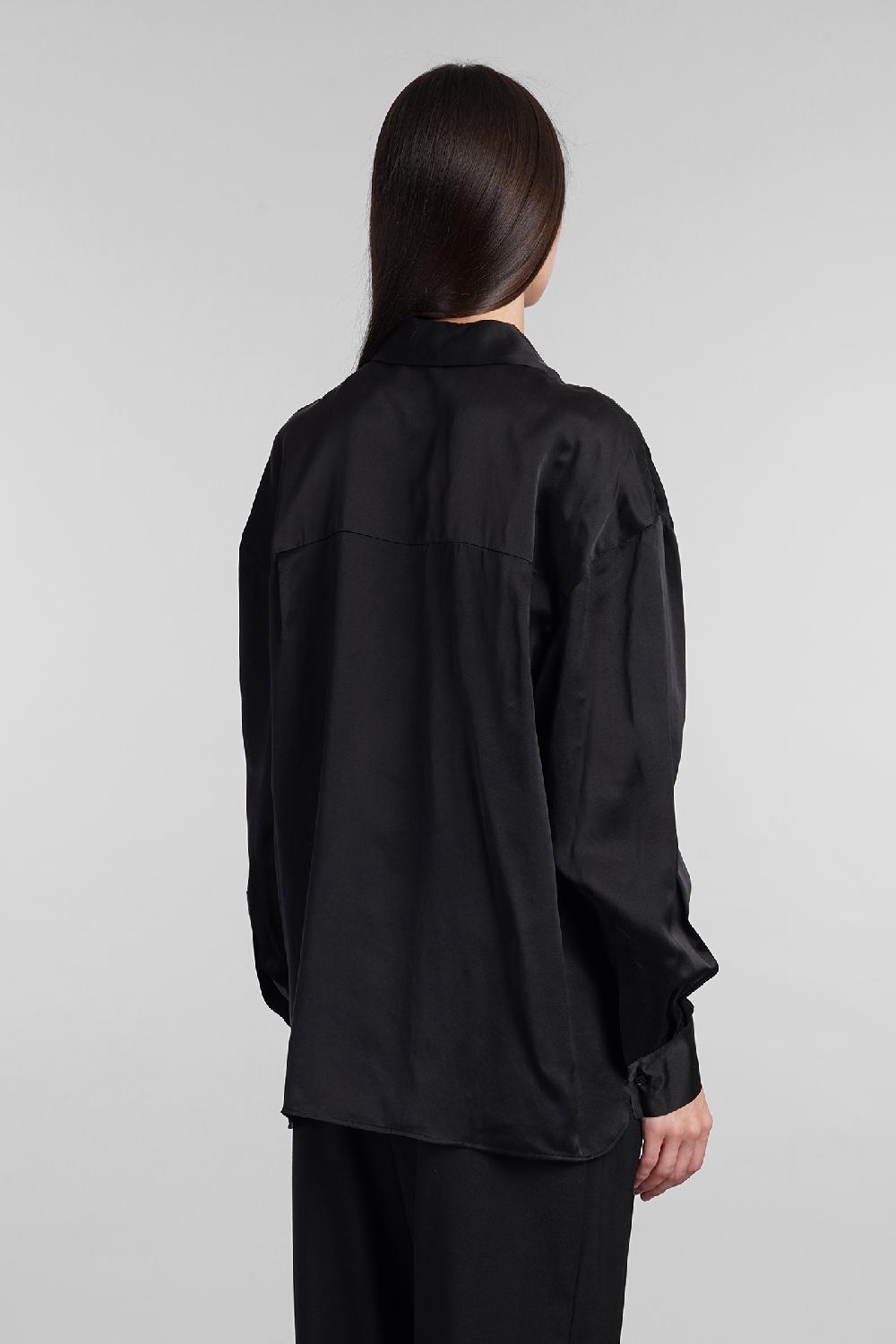 Deliberti Iro Camicia jarila in seta nera cod. 407089 - Deliberti The Luxury Shopping Comprane uno, ottenene uno gratis