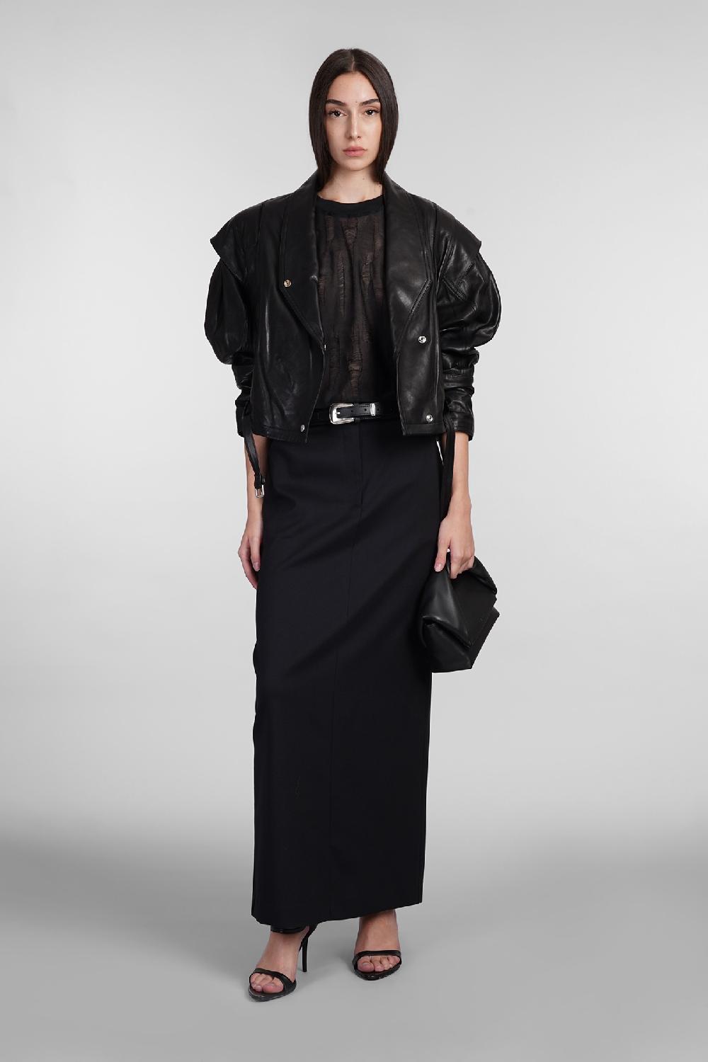 Deliberti Iro Topwear hisore in poliestere nero cod. 407090 - Deliberti The Luxury Shopping Offerte giornaliere