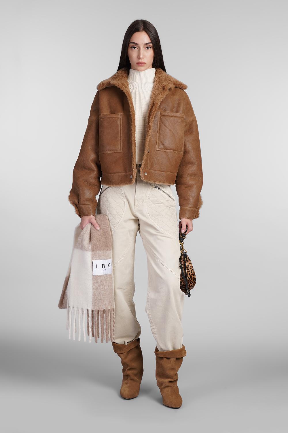 Deliberti Iro Pelliccia nevisa in pelle cammello cod. 407095 - Deliberti The Luxury Shopping Super Saving Price