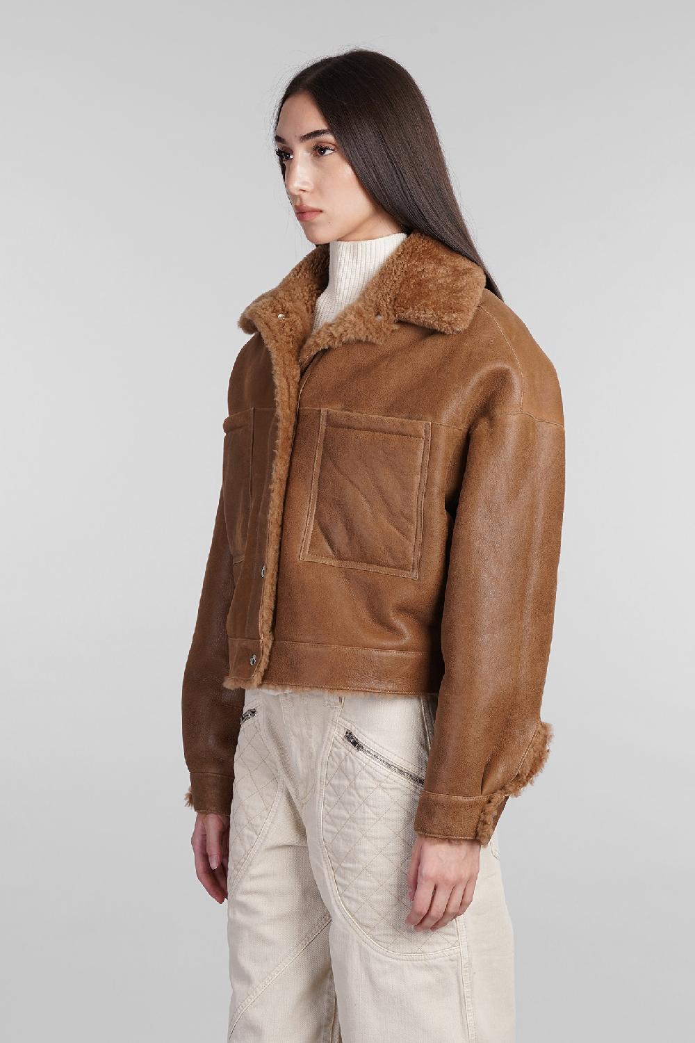 Deliberti Iro Pelliccia nevisa in pelle cammello cod. 407095 - Deliberti The Luxury Shopping Super Saving Price