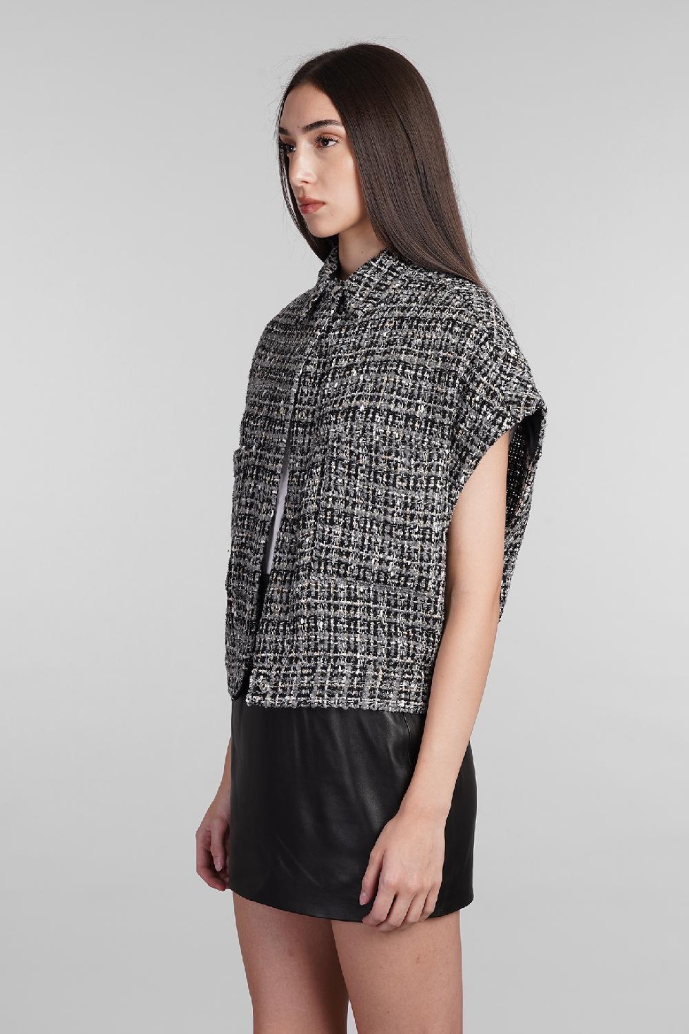 Deliberti Iro Giacca casual bianka in poliestere grigio cod. 407098 - Deliberti The Luxury Shopping Rilascio limitato