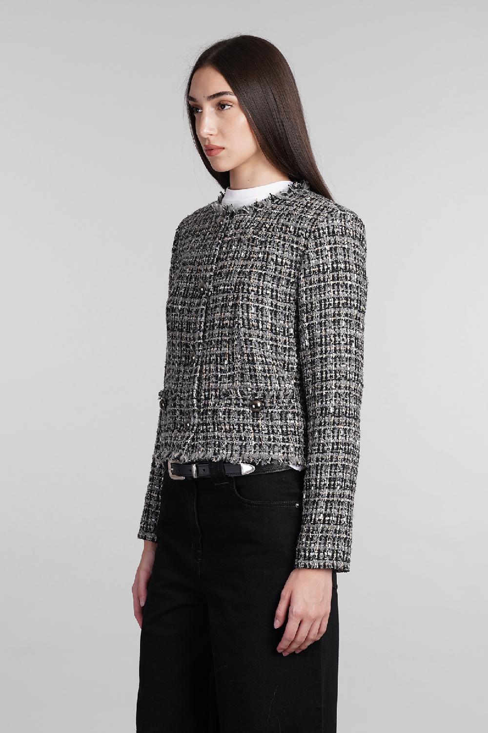 Deliberti Iro Giacca casual brunah in poliestere grigio cod. 407099 - Deliberti The Luxury Shopping Ultimi tre giorni