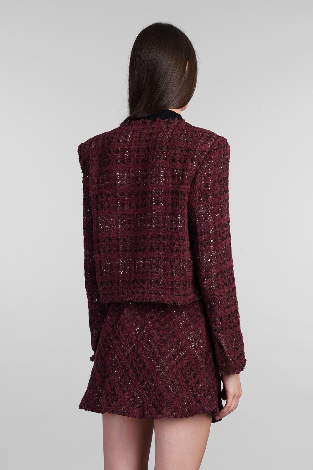 Deliberti Iro Giacca casual sonesta in cotone bordeaux cod. 407102 - Deliberti The Luxury Shopping Ultimi due giorni