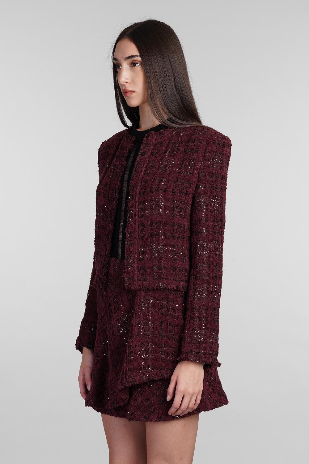 Deliberti Iro Giacca casual sonesta in cotone bordeaux cod. 407102 - Deliberti The Luxury Shopping Ultimi due giorni