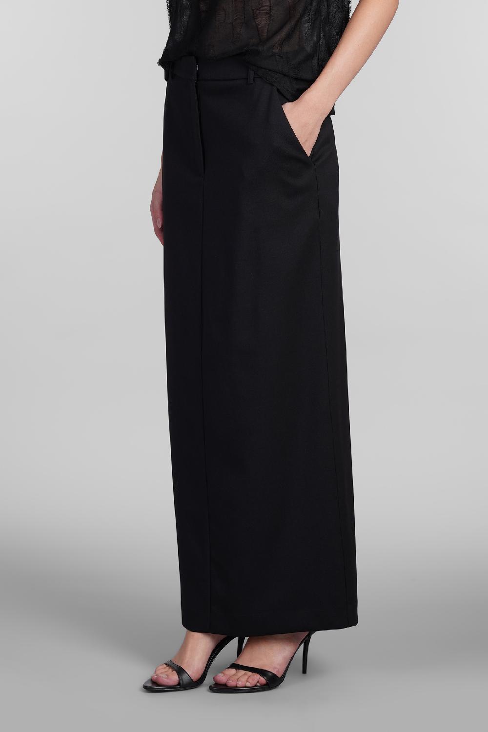 Deliberti Iro Gonna arianne in lana nera cod. 407106 - Deliberti The Luxury Shopping Fino al 60% di sconto