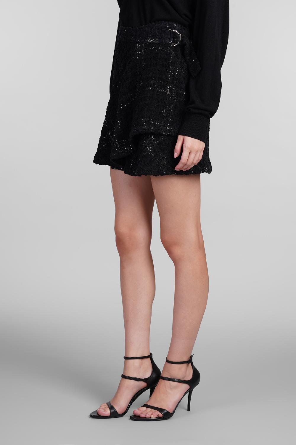 Deliberti Iro Gonna solfin in cotone nero cod. 407107 - Deliberti The Luxury Shopping Fino al 65% di sconto