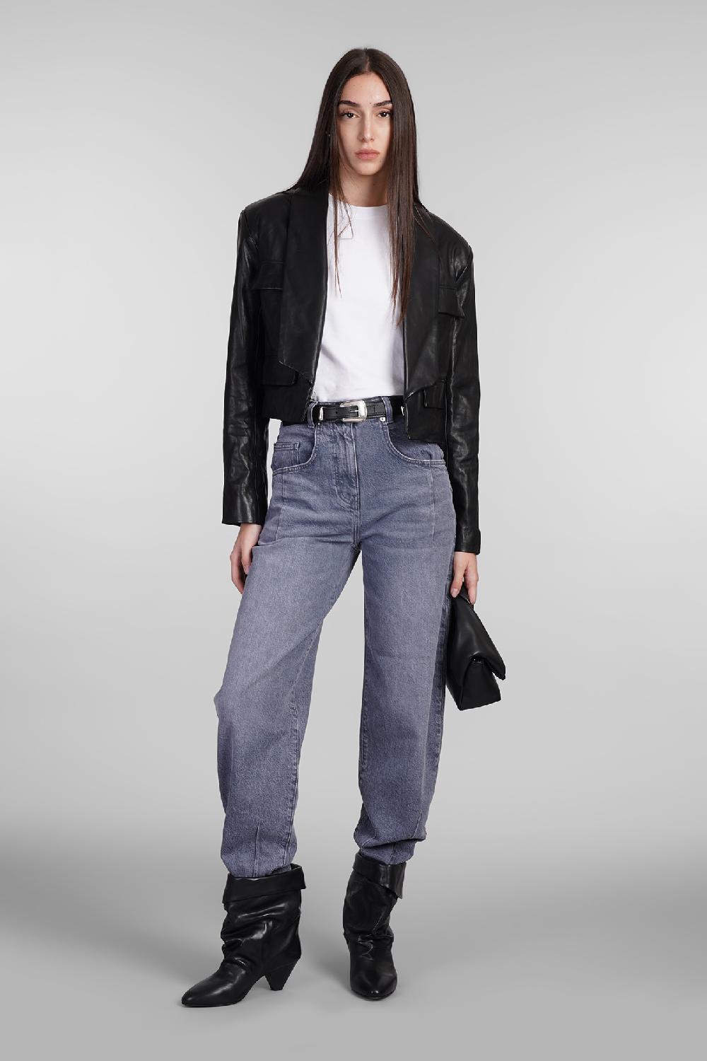 Deliberti Iro Giacca in pelle cybele in pelle nera cod. 407110 - Deliberti The Luxury Shopping Sostegno trimestrale