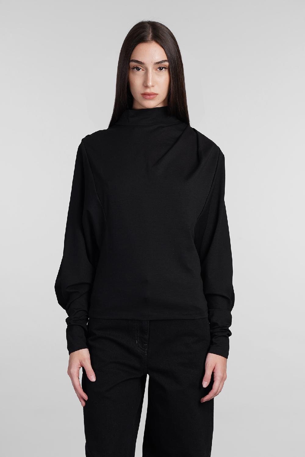 Deliberti Iro Topwear melisso in lyocell nero cod. 407113 - Deliberti The Luxury Shopping