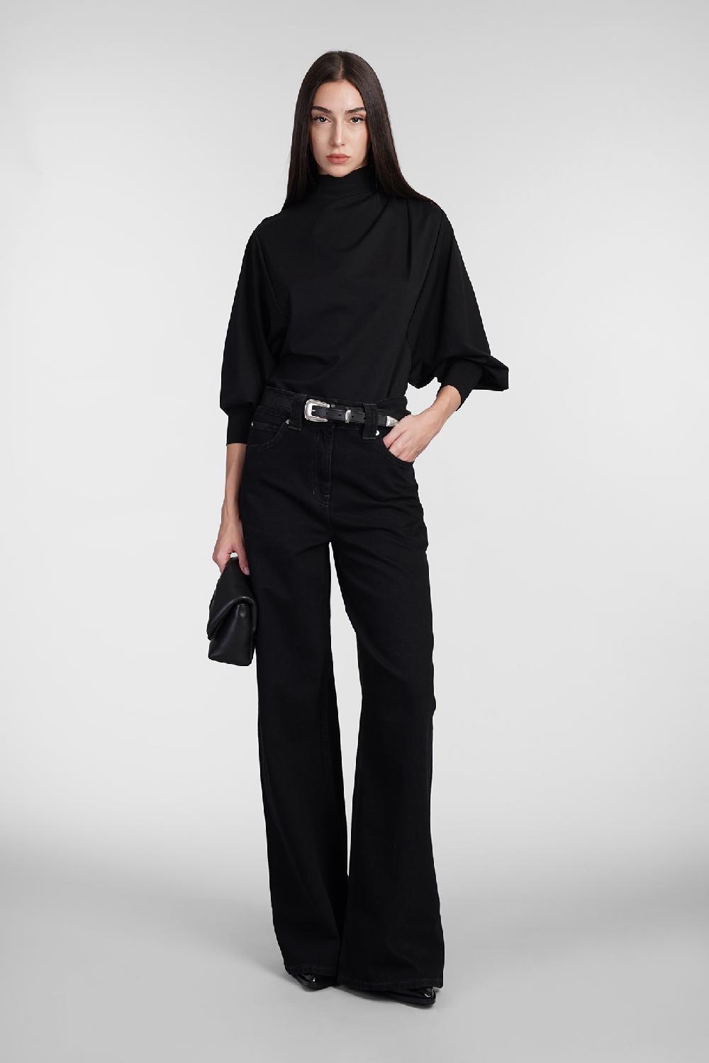 Deliberti Iro Topwear melisso in lyocell nero cod. 407113 - Deliberti The Luxury Shopping Solo un giorno rimasto