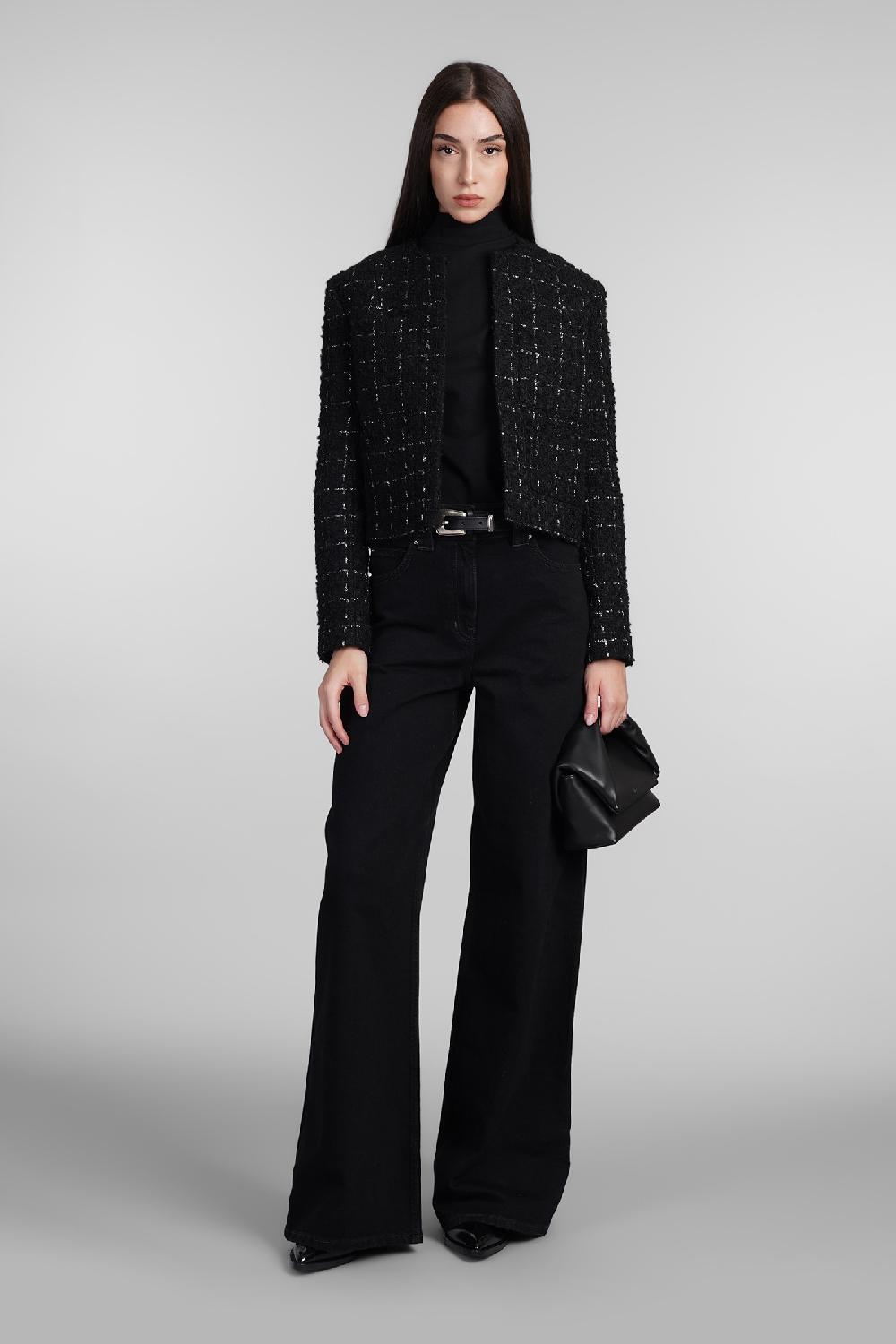 Deliberti Iro Jeans abriel in cotone nero cod. 407114 - Deliberti The Luxury Shopping Super sconto