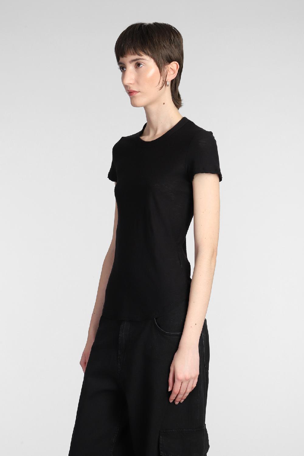 Deliberti James Perse T-shirt in cotone nero cod. 377154 - Deliberti The Luxury Shopping Trasporto libero internazionale