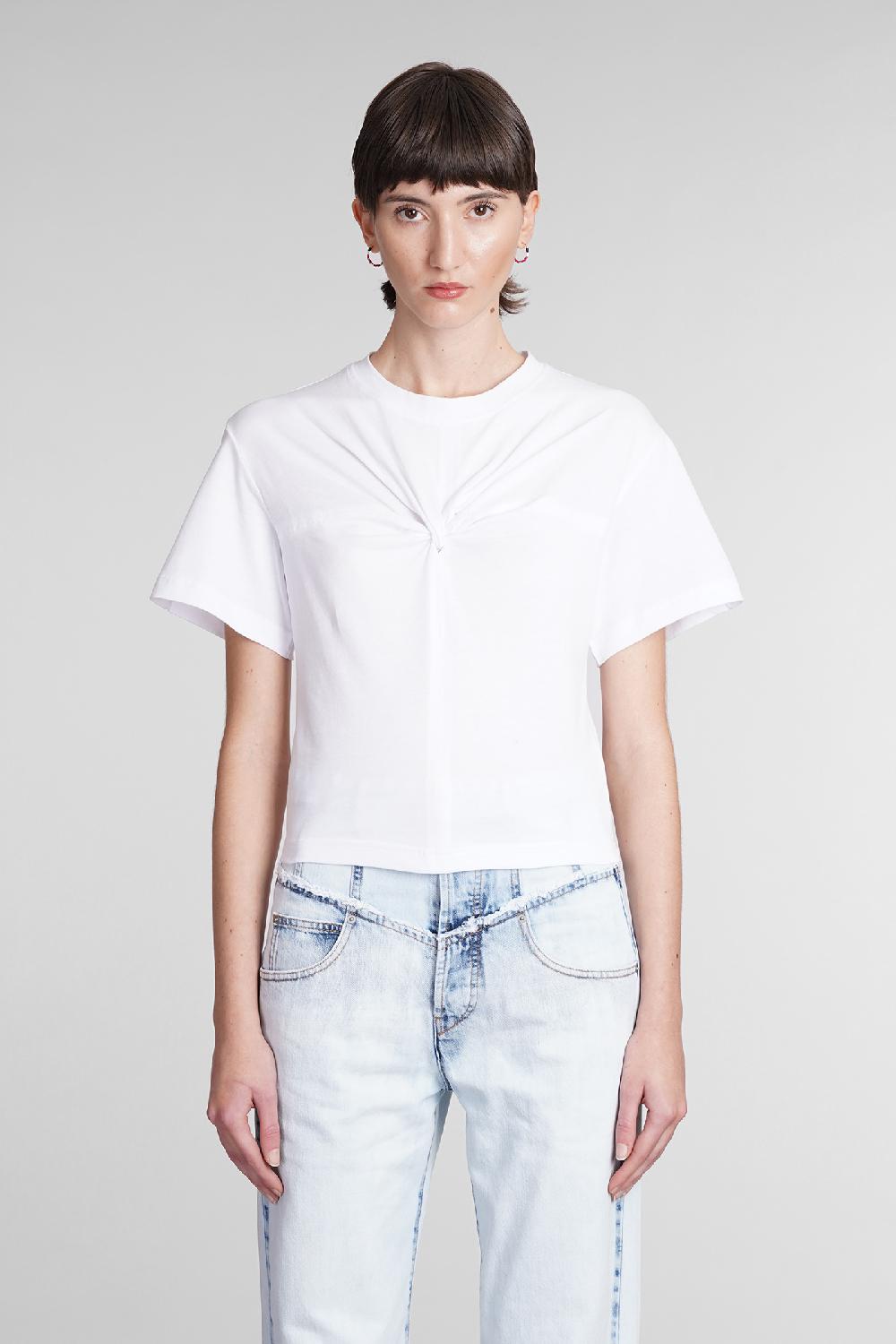 Deliberti Isabel Marant T-shirt zuria in cotone bianco cod. 391967 - Deliberti The Luxury Shopping