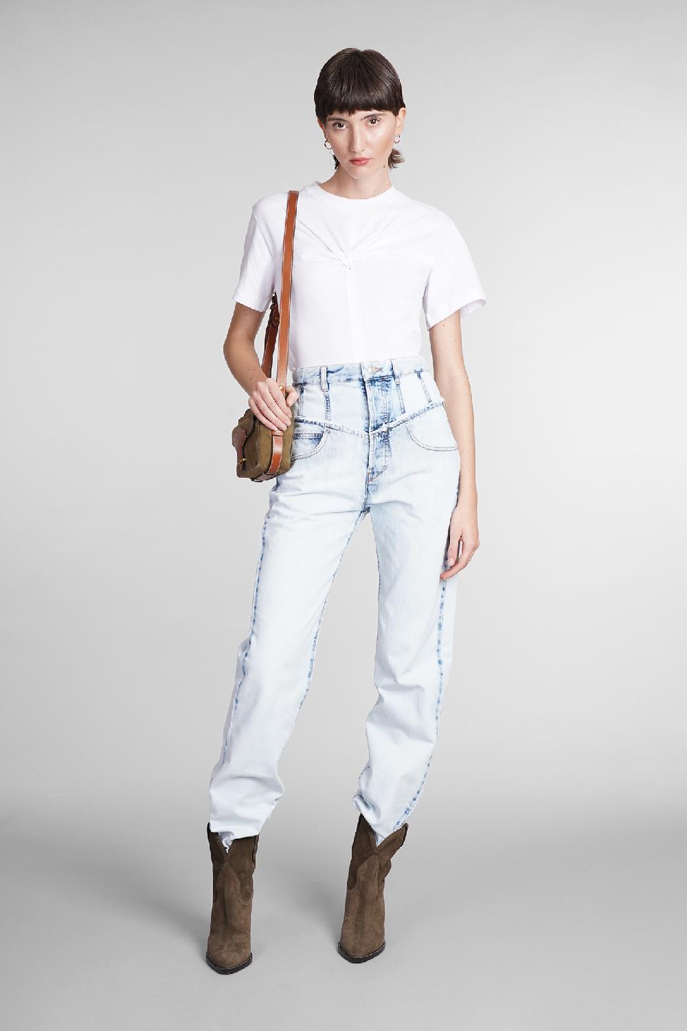 Deliberti Isabel Marant T-shirt zuria in cotone bianco cod. 391967 - Deliberti The Luxury Shopping Sconti questo mese