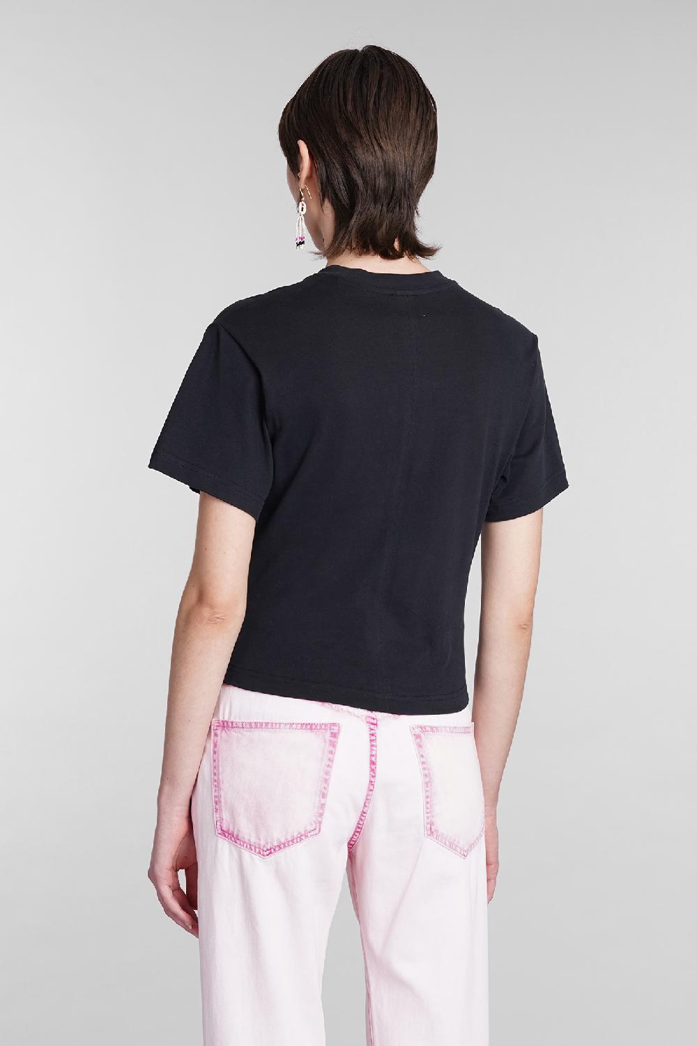 Deliberti Isabel Marant T-shirt zuria in cotone nero cod. 391966 - Deliberti The Luxury Shopping Italy