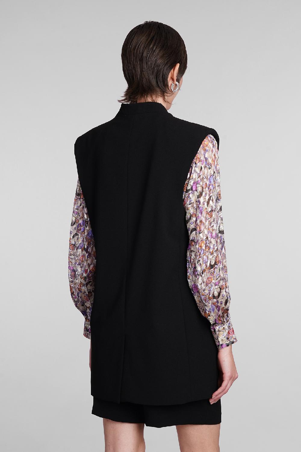 Deliberti Isabel Marant Gilet emara in triacetato nero cod. 399951 - Deliberti The Luxury Shopping Italia
