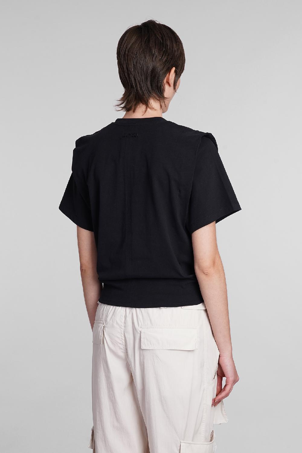 Deliberti Isabel Marant T-shirt zelikia in cotone nero cod. 391959 - Deliberti The Luxury Shopping In Linea