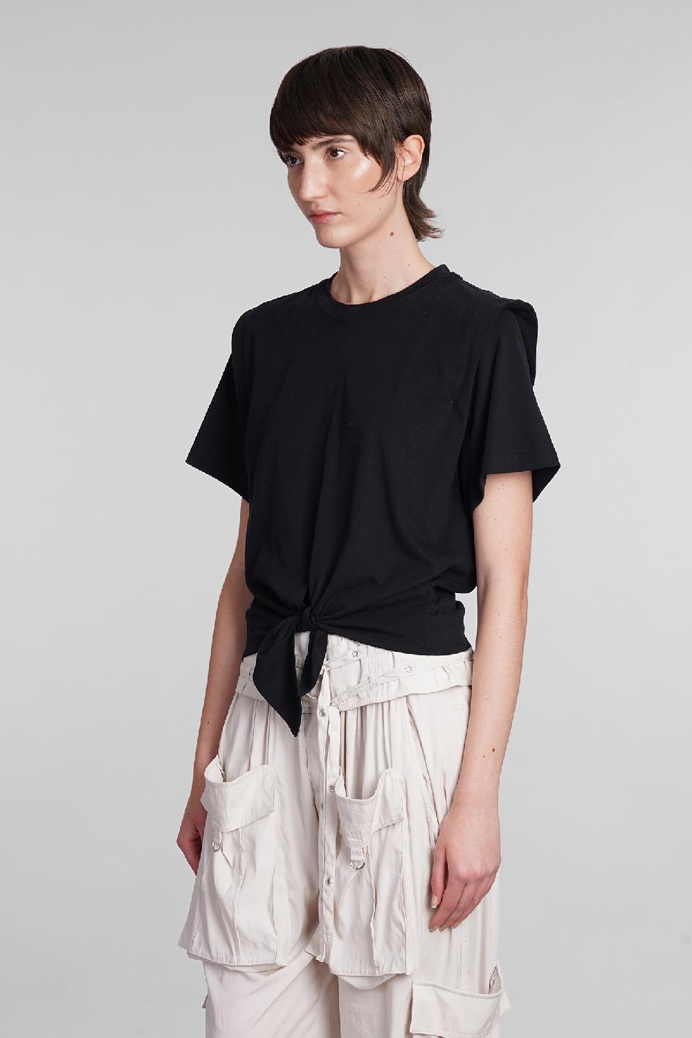 Deliberti Isabel Marant T-shirt zelikia in cotone nero cod. 391959 - Deliberti The Luxury Shopping In Linea
