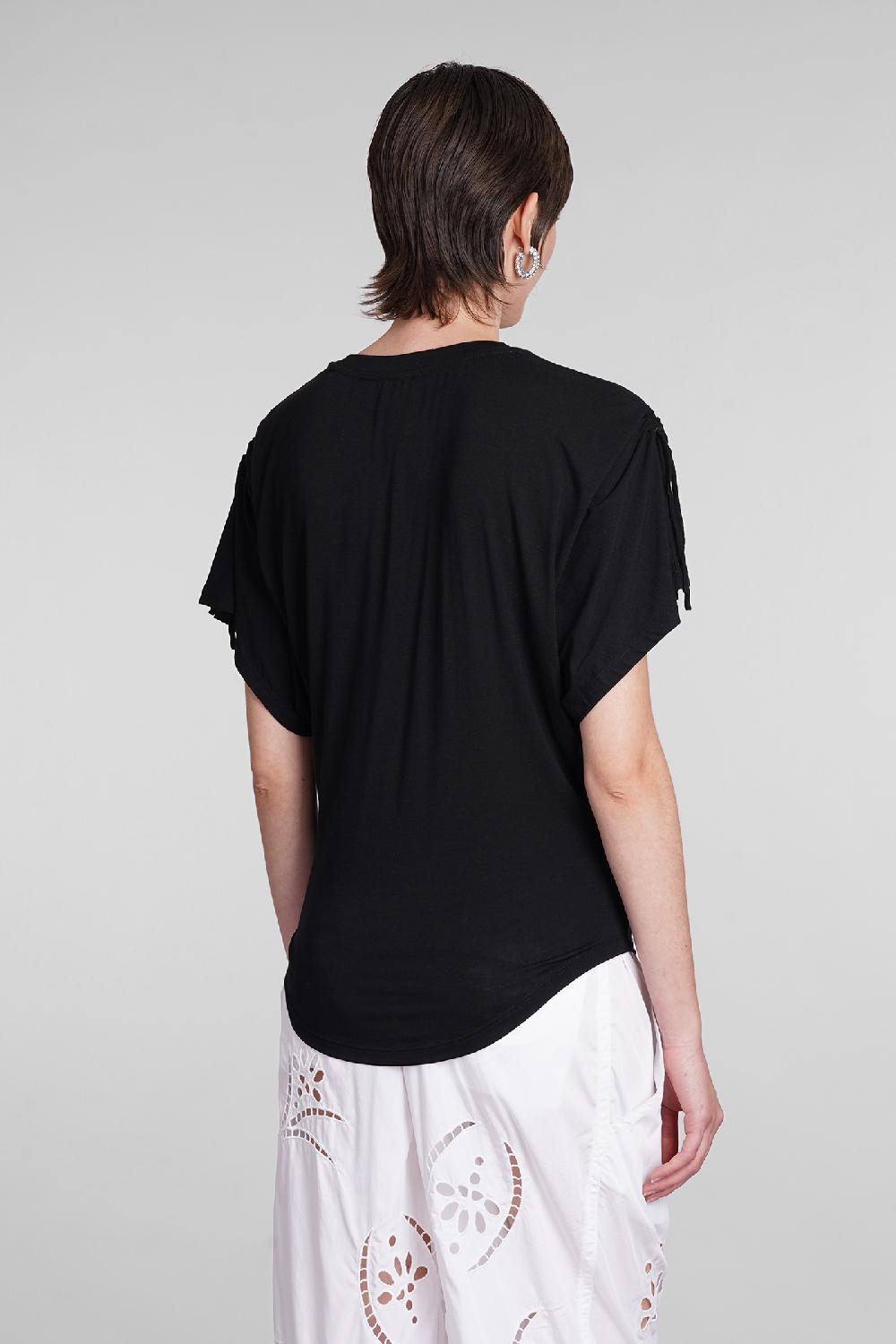 Deliberti Isabel Marant T-shirt zola in modal nero cod. 400029 - Deliberti The Luxury Shopping Nuovo