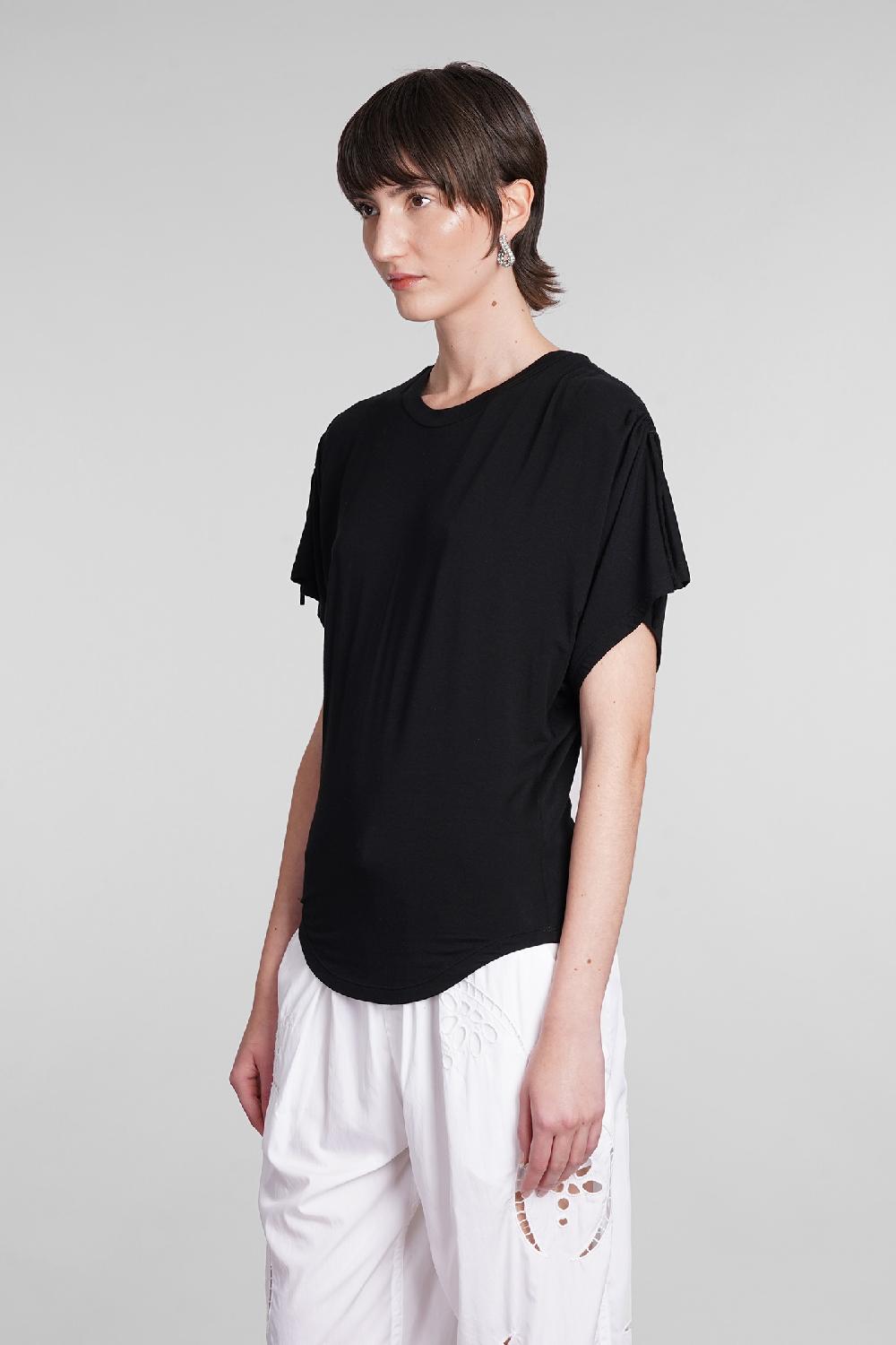 Deliberti Isabel Marant T-shirt zola in modal nero cod. 400029 - Deliberti The Luxury Shopping Nuovo