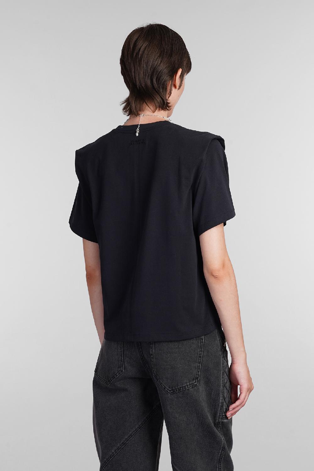 Deliberti Isabel Marant T-shirt zelitos in cotone nero cod. 366156 - Deliberti The Luxury Shopping Qualità