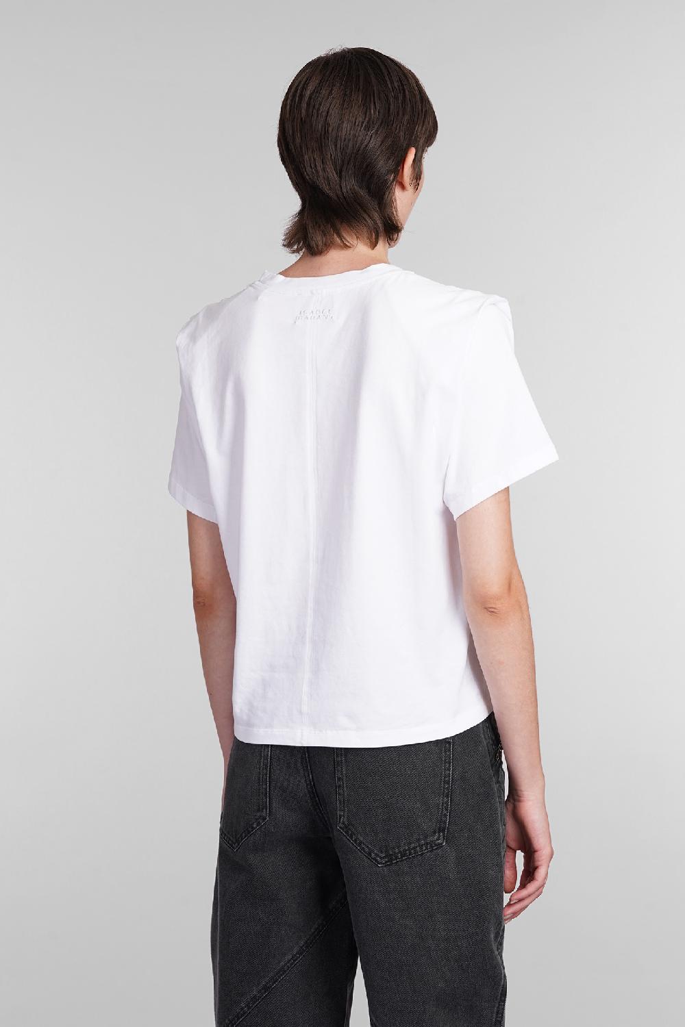 Deliberti Isabel Marant T-shirt zelitos in cotone bianco cod. 366165 - Deliberti The Luxury Shopping Vendita