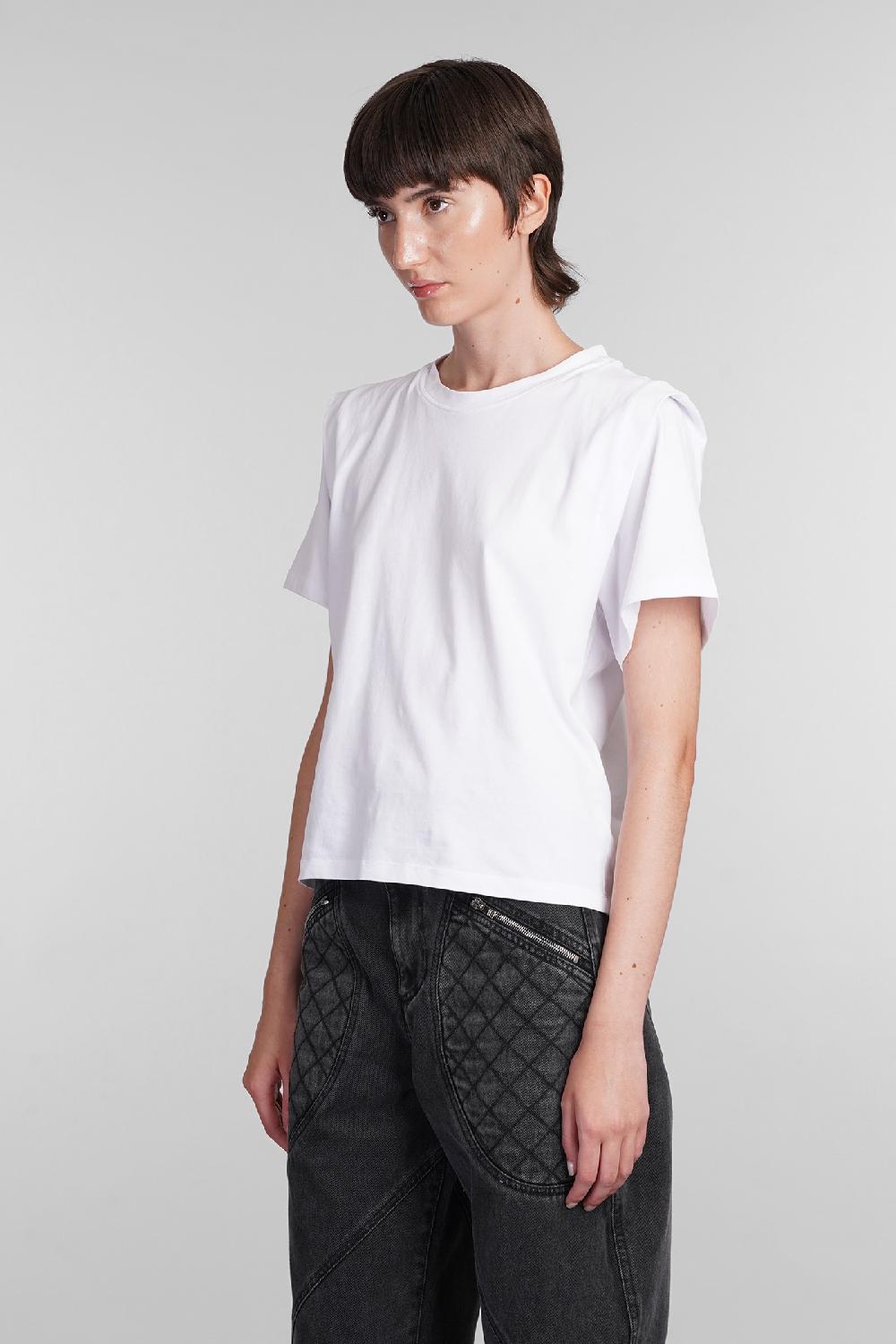 Deliberti Isabel Marant T-shirt zelitos in cotone bianco cod. 366165 - Deliberti The Luxury Shopping Vendita