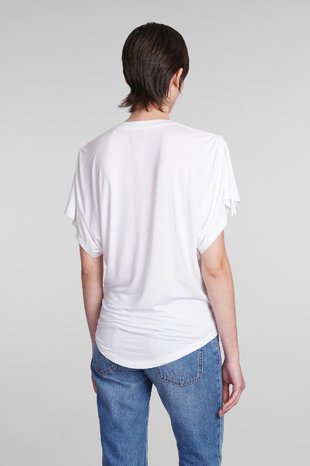 Deliberti Isabel Marant T-shirt zola in modal bianco cod. 400028 - Deliberti The Luxury Shopping Promozione