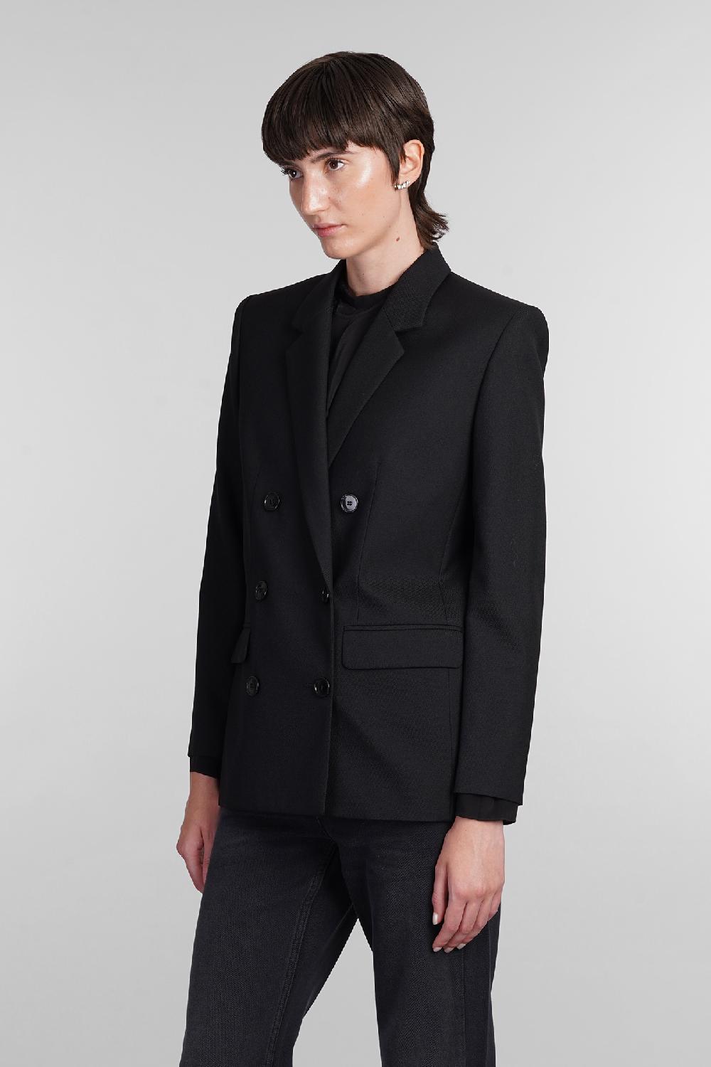 Deliberti Isabel Marant Blazer madina in lana nera cod. 405192 - Deliberti The Luxury Shopping Spedizione Gratuita
