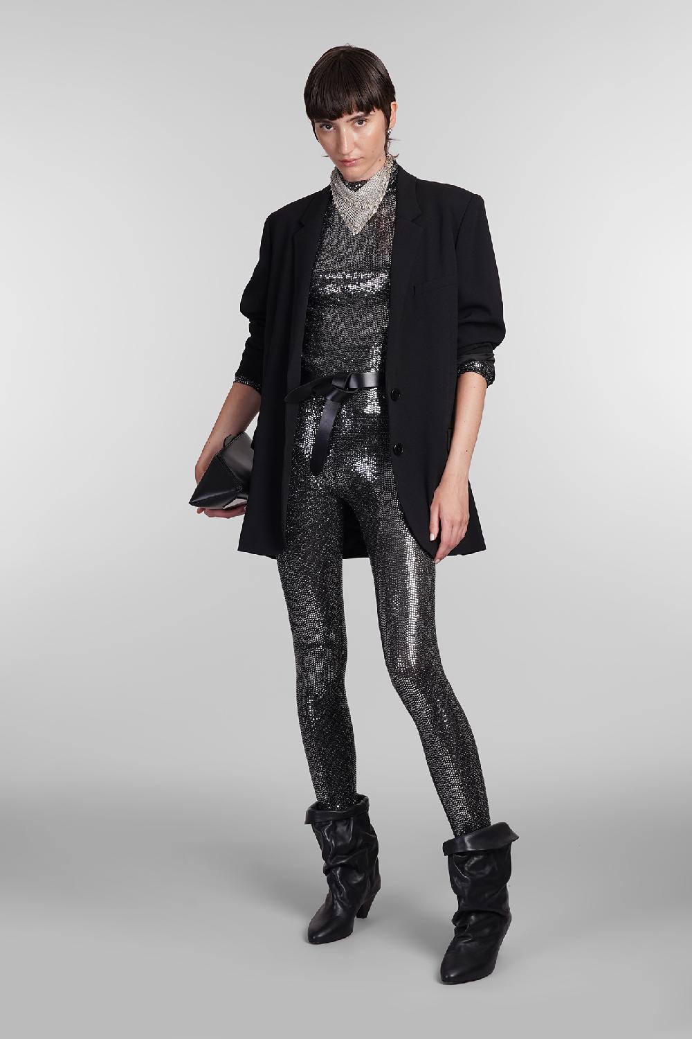 Deliberti Isabel Marant Blazer oceany in poliestere nero cod. 405194 - Deliberti The Luxury Shopping Soddisfazione Garantita