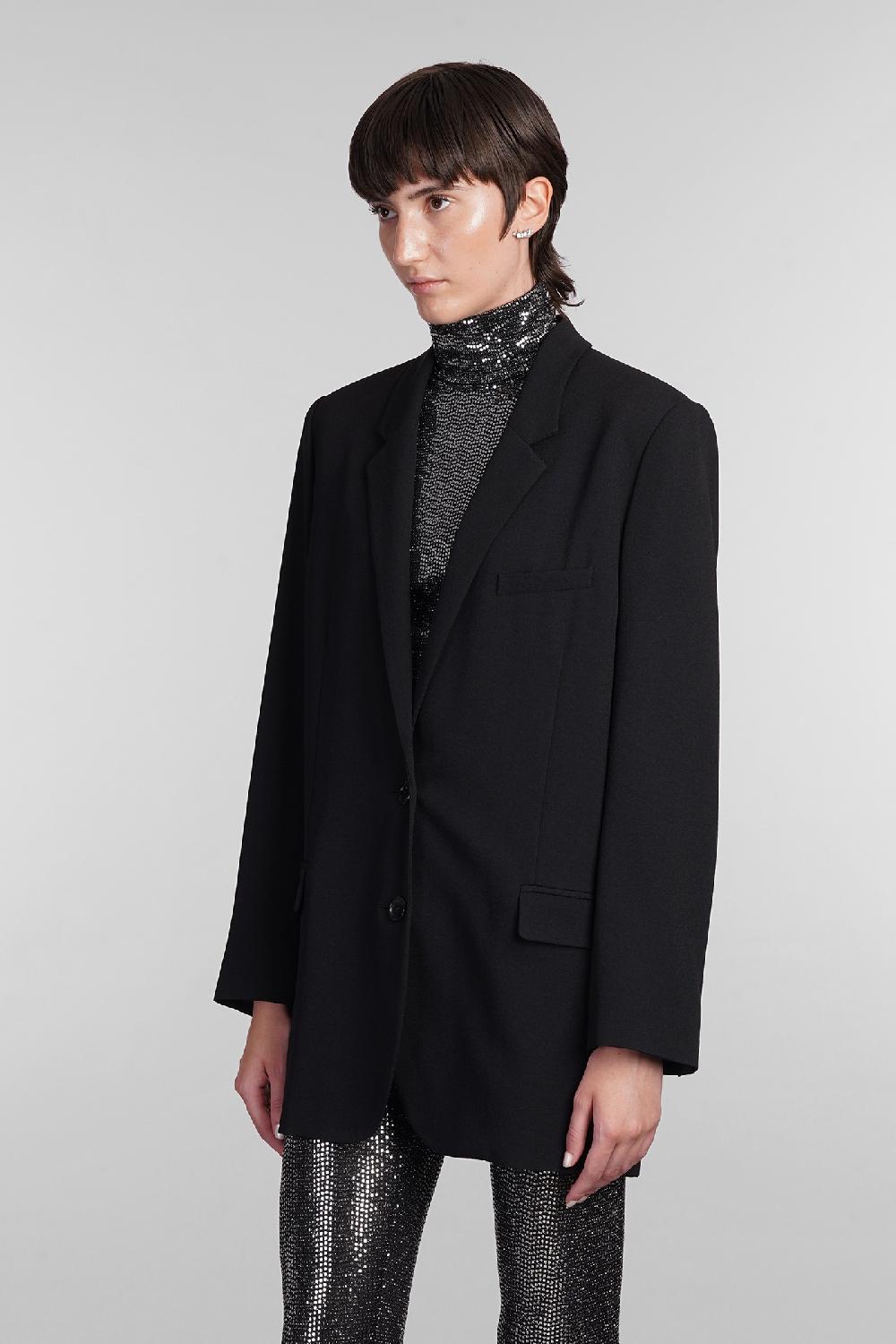 Deliberti Isabel Marant Blazer oceany in poliestere nero cod. 405194 - Deliberti The Luxury Shopping Soddisfazione Garantita