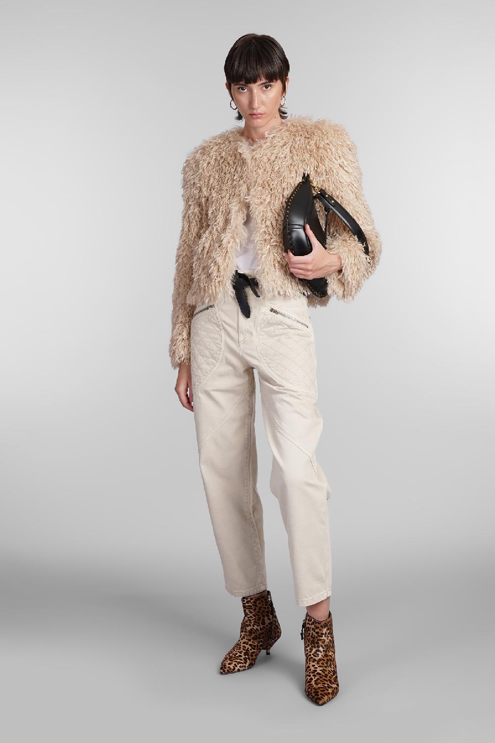 Deliberti Isabel Marant Pelliccia faustine in poliestere beige cod. 405195 - Deliberti The Luxury Shopping Qualità Garantita