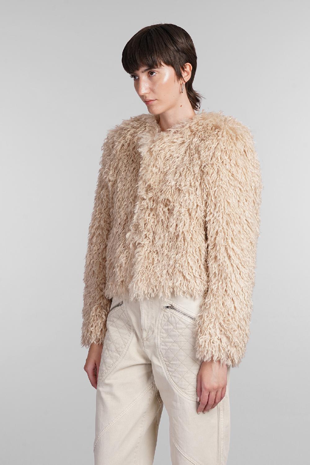 Deliberti Isabel Marant Pelliccia faustine in poliestere beige cod. 405195 - Deliberti The Luxury Shopping Qualità Garantita